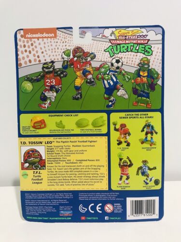 Teenage Mutant Ninja Turtles Retro sewer sports T.D. TOSSIN LEO Action Figure - Bild 2 von 2