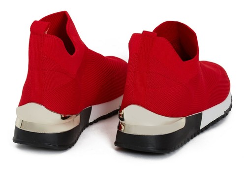 DAMEN SLIPPERSOCKE KEILSCHUHE KLASSISCHE JOGGINGPUMPS SCHUHE THROWER - Bild 34 von 35