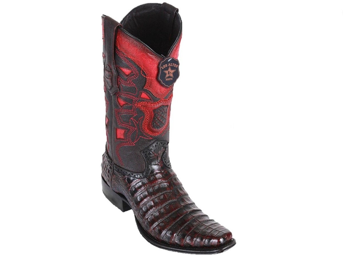 Botin Cuadra Piel de Avestruz Horma Dubai - Lugano Cafe