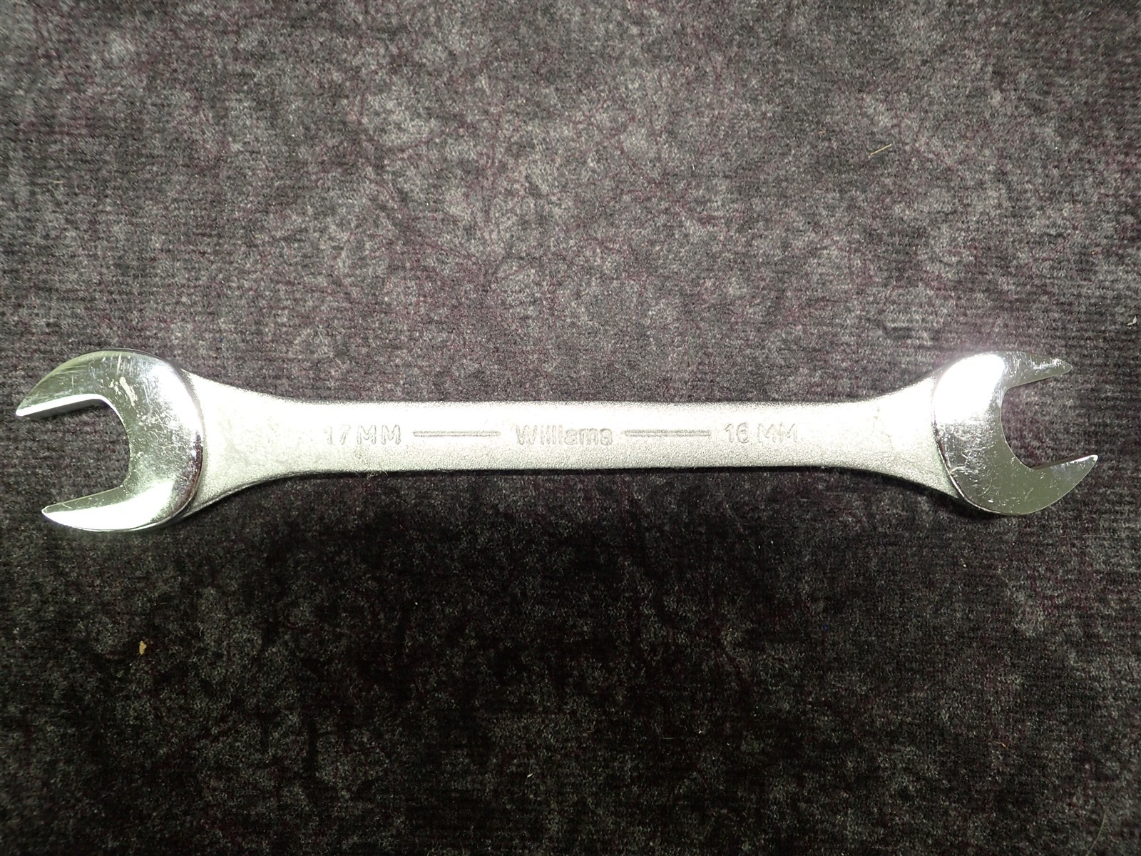 Williams Doppel-Maulschlüssel, Offenes Ende – 17x19 Mm, Verchromt, Satiniert Für Besseren Grip