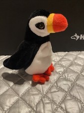 TY Beanie Babies Puffer the Puffin Bird 1997 Beanbag Stuffed Animal Plush Toy