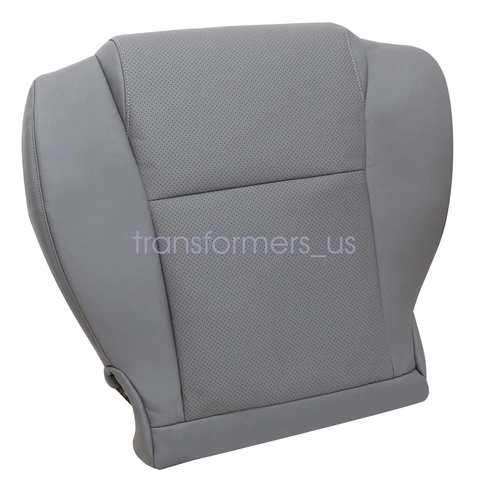 For 2007 to 2013 Toyota Sequoia Driver Bottom Perforated Leather Seat Cover Gray - Image 4 of 4