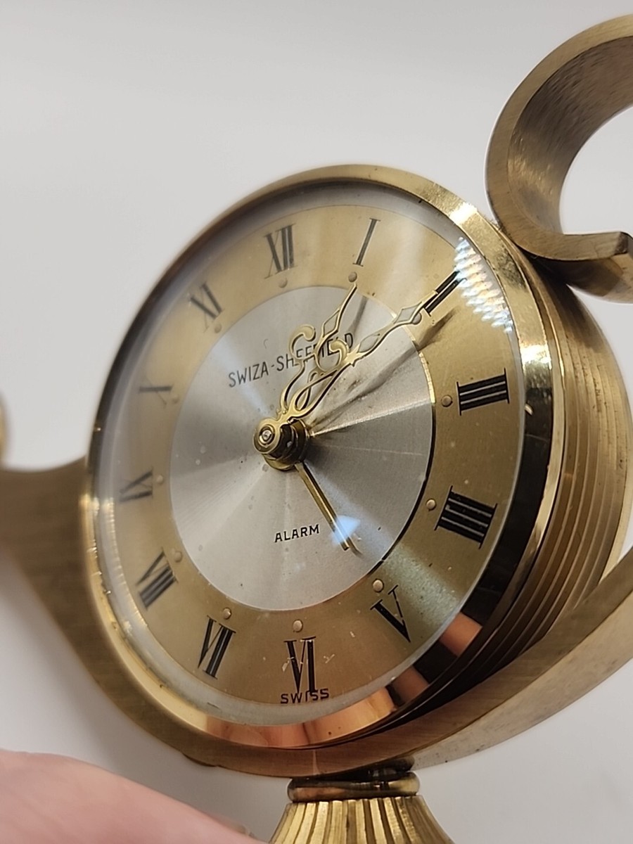 Swiza Sheffield Alarm Clock Oil Lamp Genie Aladdin Swiss | eBay