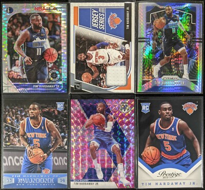 Lot of (6) Tim Hardaway Jr, Including Donruss Jersey, Prestige/Panini RCs & more