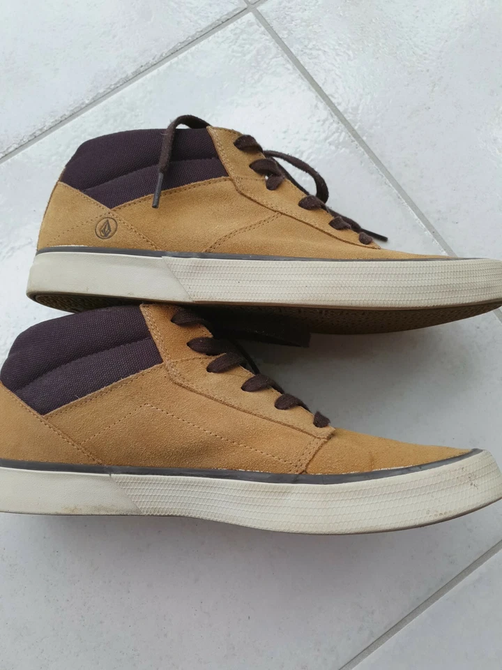 Schuhe Herren Volcom Sneaker Gr 40 Wildleder Mocha Brown gebraucht  - Bild 4 von 4