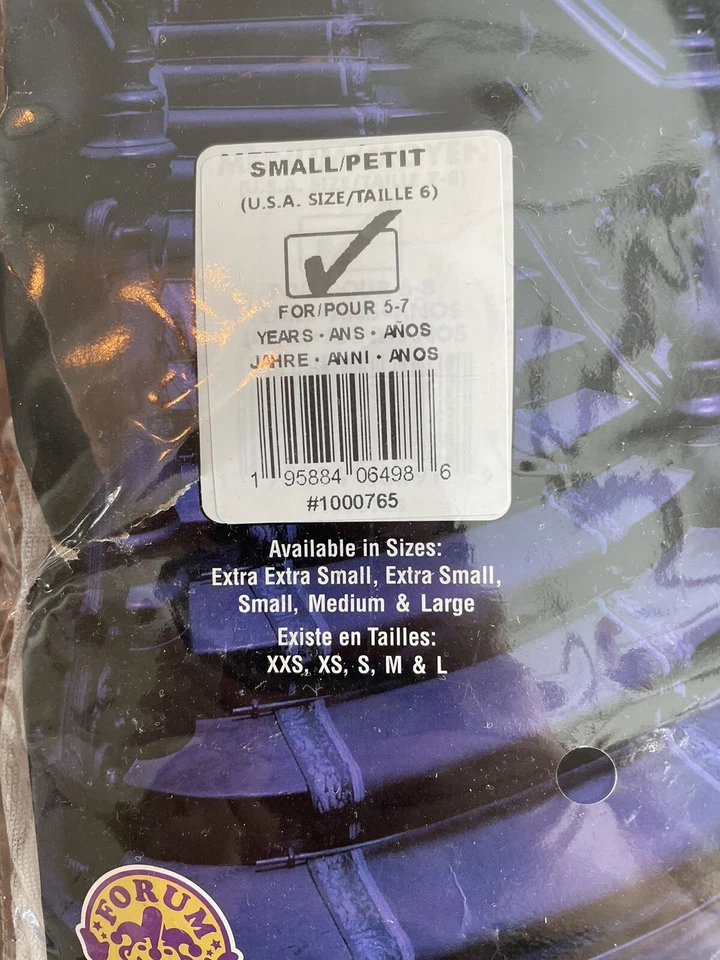 Disfraz Niño Blanco Fantasmal Niña Talla Pequeña Edades 5-7 Totalmente Nuevo En Paquete Foto 4 de 4