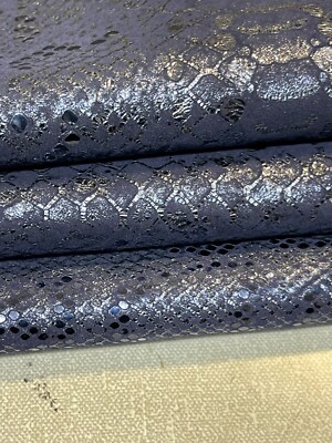 LEDERFELLE, HELLE, NAPPALEDERFELLE--METALLIC OCEAN BLUE-------#MF--A