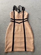 ladies dress size 10 Missguided Peach And Black