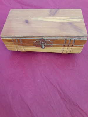 Wooden Jewelry Box Cabinet Chest  7 Inches Wide