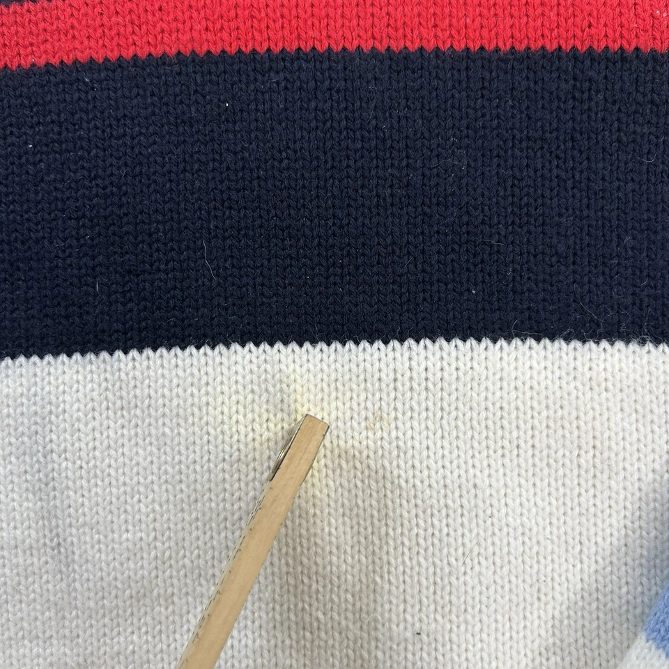 Vtg Southpole Sweater Mens XL Mock Turtleneck Striped Multicolor 90s Y2k Hip Hop - Image 2 of 4