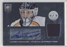 2013-14 Totally Certified Jerseys Marek Mazanec #227 Rookie Auto RC 4ry