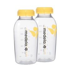 Medela Breastmilk Collection and Storage Bottles 2 Count Pack of 1 , Yellow