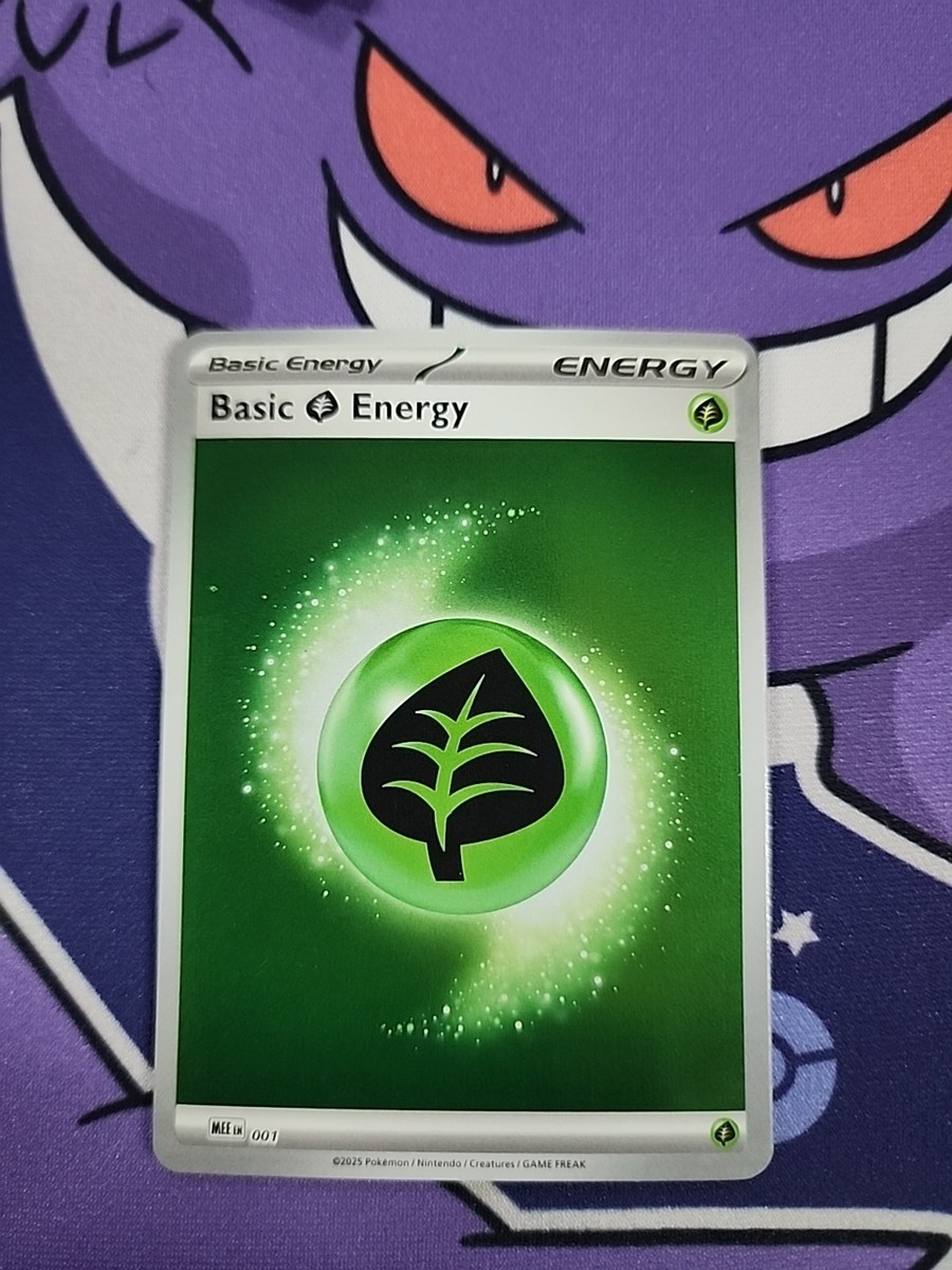 Basic Grass Energy 001 2026 Pokemon Mega Evolution Holo Card NM+