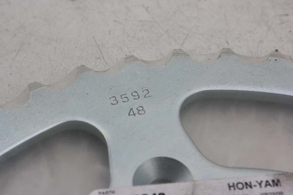 PIÑÓN TRASERO SUNSTAR ACERO 48T HONDA XR200R XR250R YAMAHA YZ250 YZ450F WR450F Foto 3 de 4