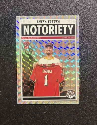 2025 Panini Mosaic - Notoriety Emeka Egbuka #16 Mosaic Prizm (RC)