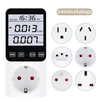Digitaler Energiespar Energie Monitor Watt Amp Volt KWh Messgerät Stromanalysator