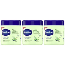 Vaseline Aloe Soothe Moisturizing Body Cream, 13.5oz (400ml) (Pack of 3)