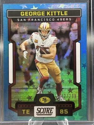 Panini Score Stars Parallel George Kittle #171 49ers NFL 2023 Card /299