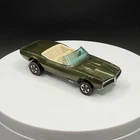 Vintage Hot Wheels Redline Custom Firebird Olive W/ White Interior HK -Excellent