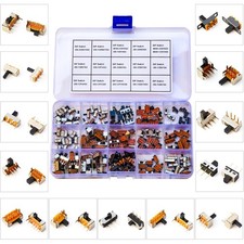 JTSINERU Slide Switch Assorted Kit, Mini Micro PCB Panel multi-color