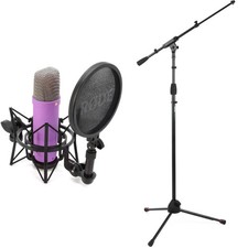 Rode NT1 Signature Series Condenser Microphone with Stand - Purple