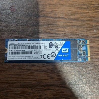 Tested GOOD WD Blue WDS250G2B0B 250GB M.2 2280 SATA SSD Solid State Drive