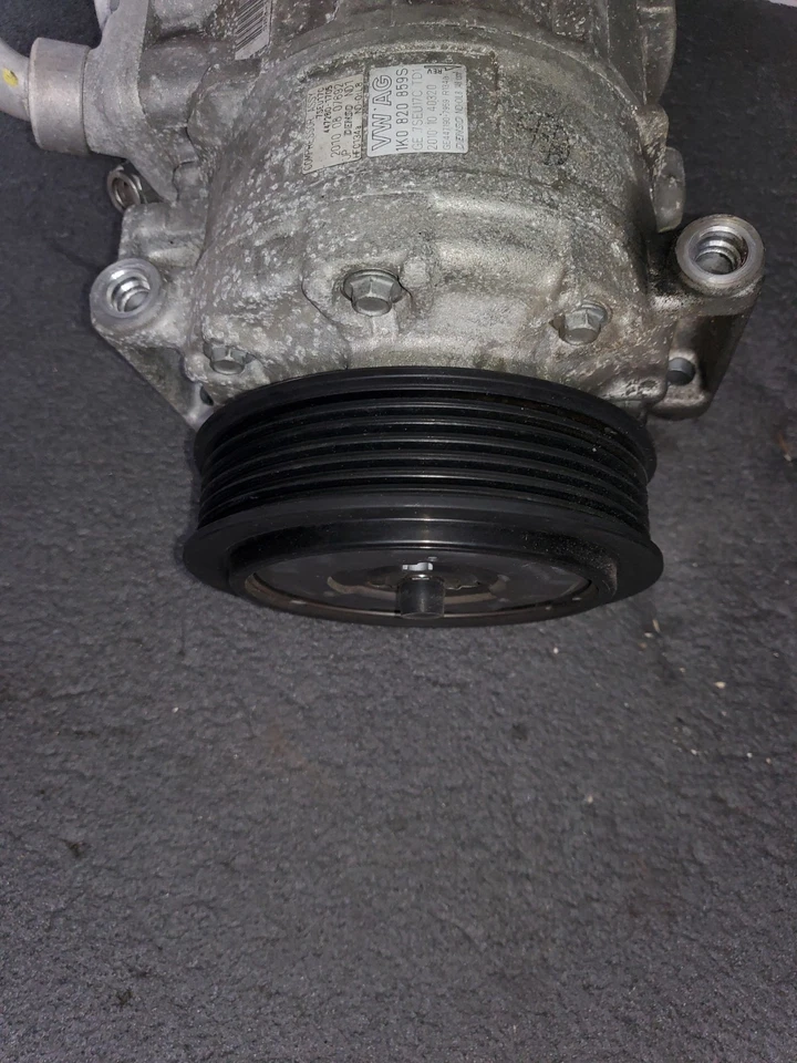 VOLKSWAGEN GOLF GTI VW MK6 AIR CONDITIONING COMPRESSOR DENSO 7SEU17C 1K0820859S - image 3 of 4