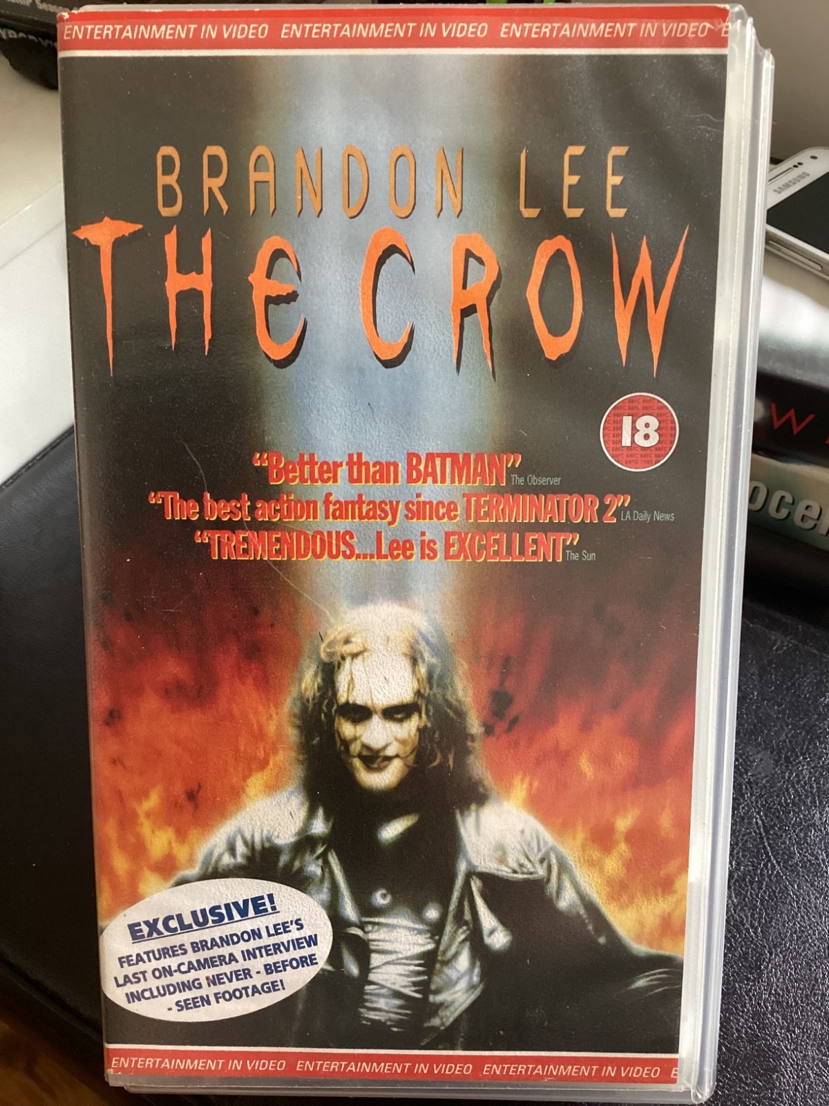 The Crow - VHS Video Tape - Tested - Brandon Lee