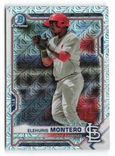 2021 Bowman #BCP-116 Elehuris Montero Chrome Prospects Mojo Refractor Cardinals
