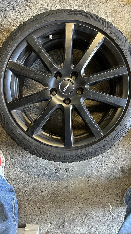 4 Autec Skandic komplett Alufelgen 7,5x18 H2 5/ 112/ 57,1 ET 37 Schwarz VW Audi - Bild 4 von 4