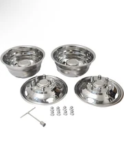 2005-2025 FORD F350 17" Dually Stainless Steel Wheel Simulators Dual Rim Liners