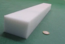 Hdpe White Bar 2.0" Thick x 3.0" Wide x 24" Long