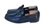Salvatore Ferragamo Black Leather Toe Strap Penny Loafer Slip Dress Shoe 7.5 EE — photo 2