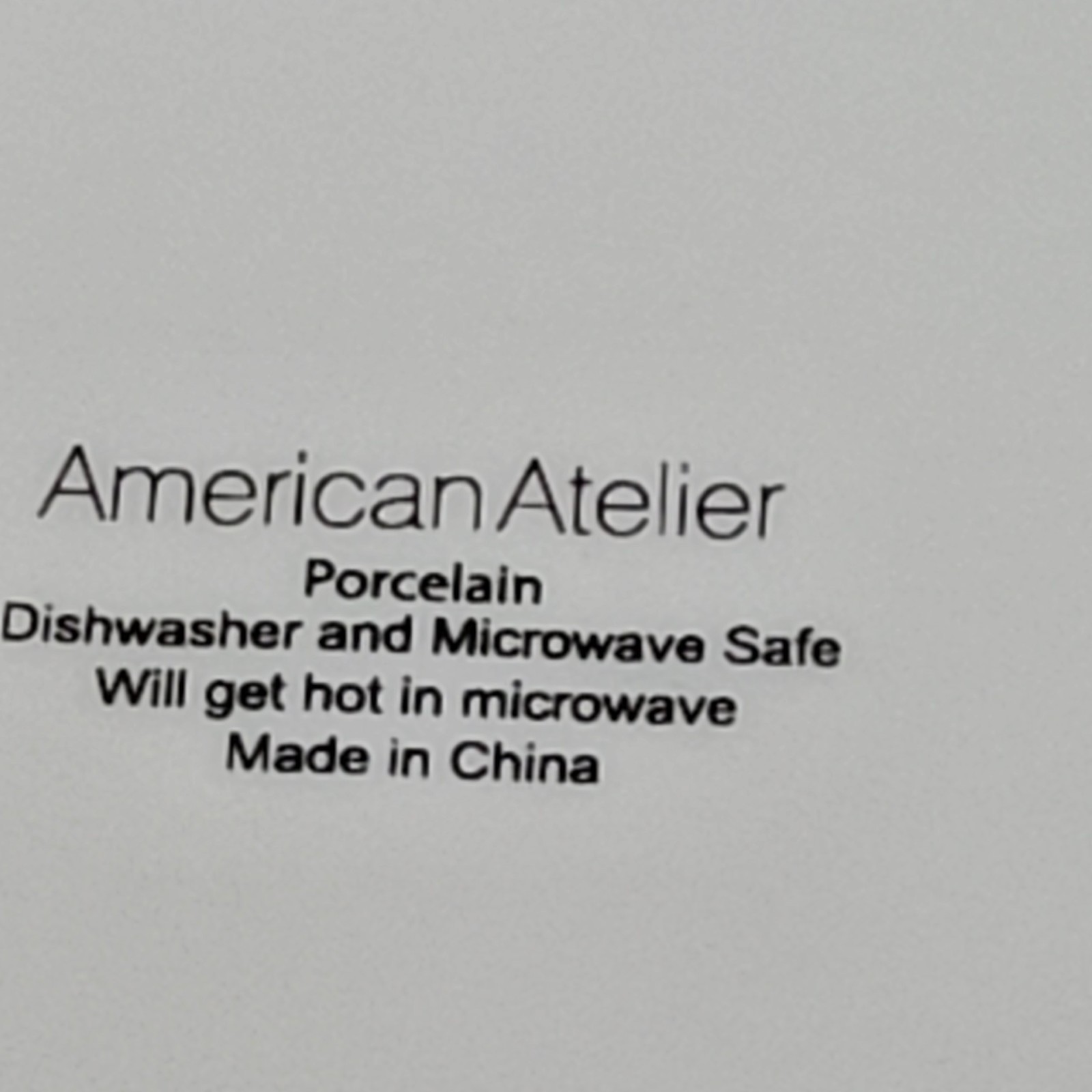 American Atelier Porcelain Plates 8" Salad Dessert Christmas Holiday Set of 4