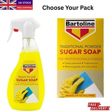 Bartoline Sugar Soap Spray 500ml & Traditional Powder 500g, Paint Ready Cleaner
