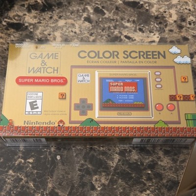 Nintendo Game & Watch: Super Mario Bros. Gold Color Screen Handheld Console