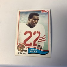 1982 Topps NFL Dwight Hicks San Francisco 49ers