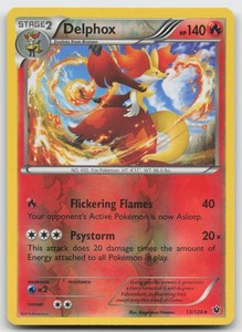 Delphox 13/124 Fates Collide Reverse Holo