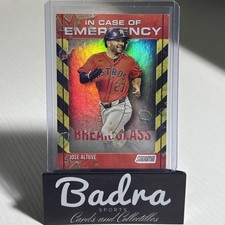 2025 Topps Stadium Club #ICE-5 Jose Altuve - In Case Of Emergency