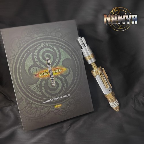 NAWYA Dctor Who Metal Sonic Screwdriver Colorful Light Golden Scalable Prop Toys - Picture 8 of 9