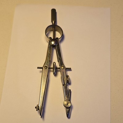 Vintage Gramercy Import Company Drafting Compass Tool Made in Germany 3.5''