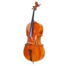 4/4 Full Size Natural BassWood Cello Set with Bag Bow  Bridge School Band