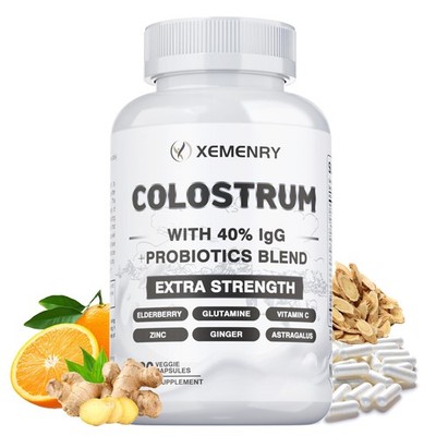 Colostrum Supplement With Antioxidants, 120 Capsules, Gluten-Free