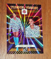 2025 Panini WNBA Donruss Tunnel Vision Sydney Colson Orange Starburst Card #399