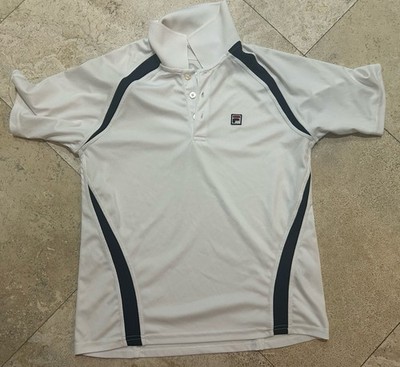 FILA White Tennis Dri-fit Polo Kids Medium 8/10