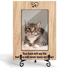 Pet Memorial Picture Frame 4x6 - You Have Left My Life But You Will Never Lea...