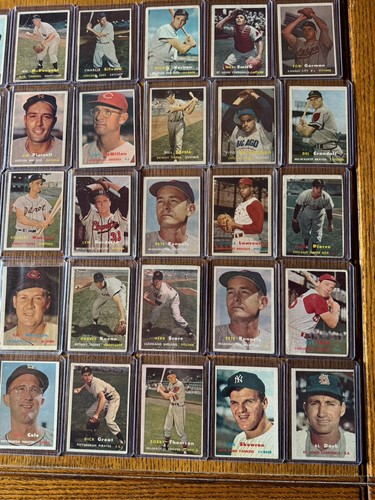 1957 Topps Baseball - Juego parcial - 91 tarjetas diferentes en muy buen estado+-Excelente - Imagen 13 de 23