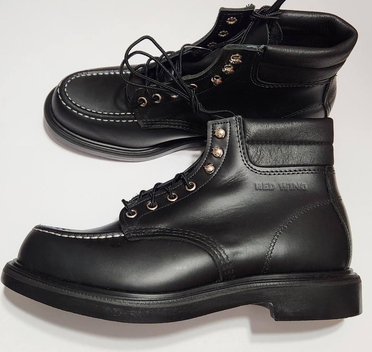 靴 RED WING 8133 SUPER SOLE 6' MOC-TOE Red Wing 8133 SuperSole Classic Moc Toe Boots Black Chrome Men's