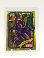 MAGNETO 2025 TOPPS CHROME MARVEL YELLOW LAVA REFRACTOR #169 Q1394