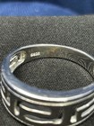 Vintage Greek 925 Sterling Silver Key Band Ring Size 10  — photo 7